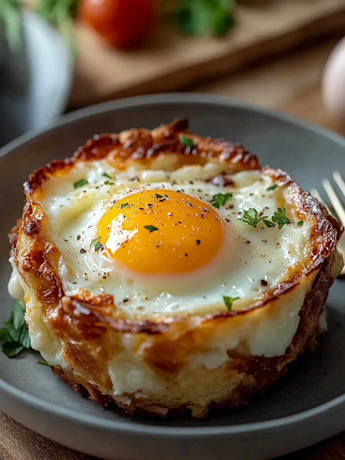 Baked Eggs Napoleon