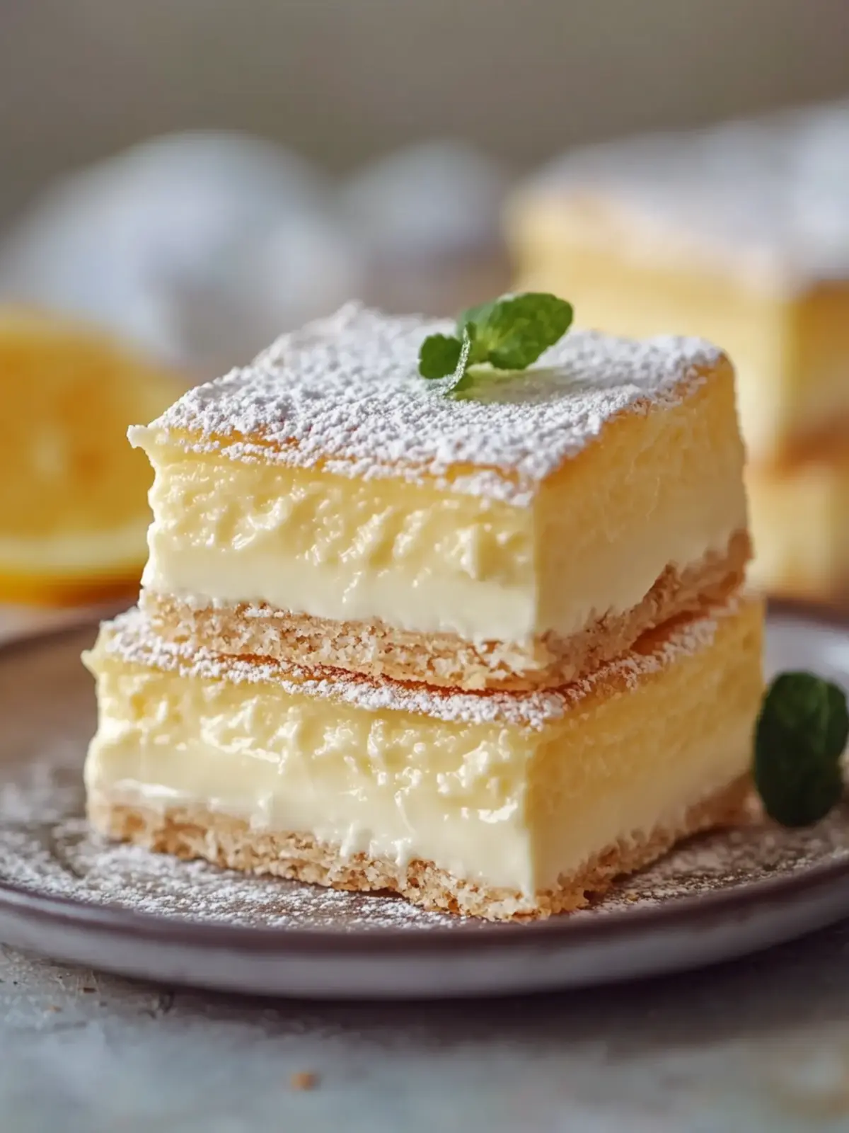 Vanilla Custard Cream Squares