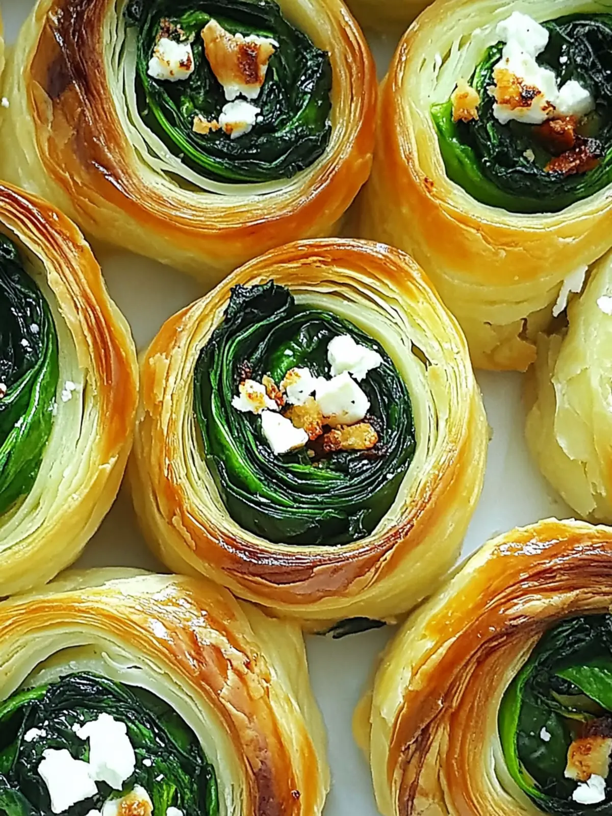 Irresistible Spinach & Feta Pastry Pinwheels for Easy Snacking Spinach & Feta Pastry Pinwheels