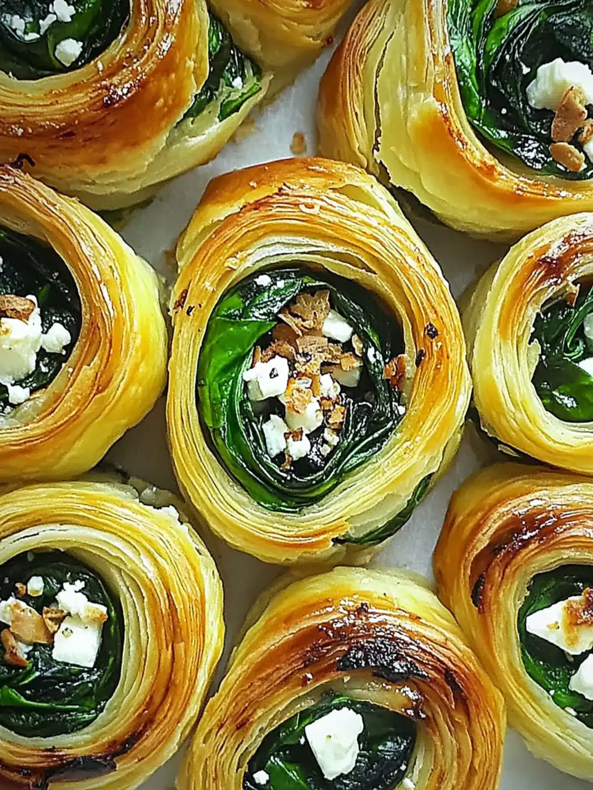 Irresistible Spinach & Feta Pastry Pinwheels for Easy Snacking Spinach & Feta Pastry Pinwheels