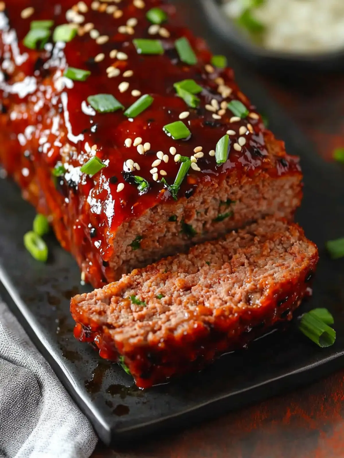 Savory Asian-Inspired Korean Meatloaf with a Sweet Glaze Asian-Inspired Korean Meatloaf