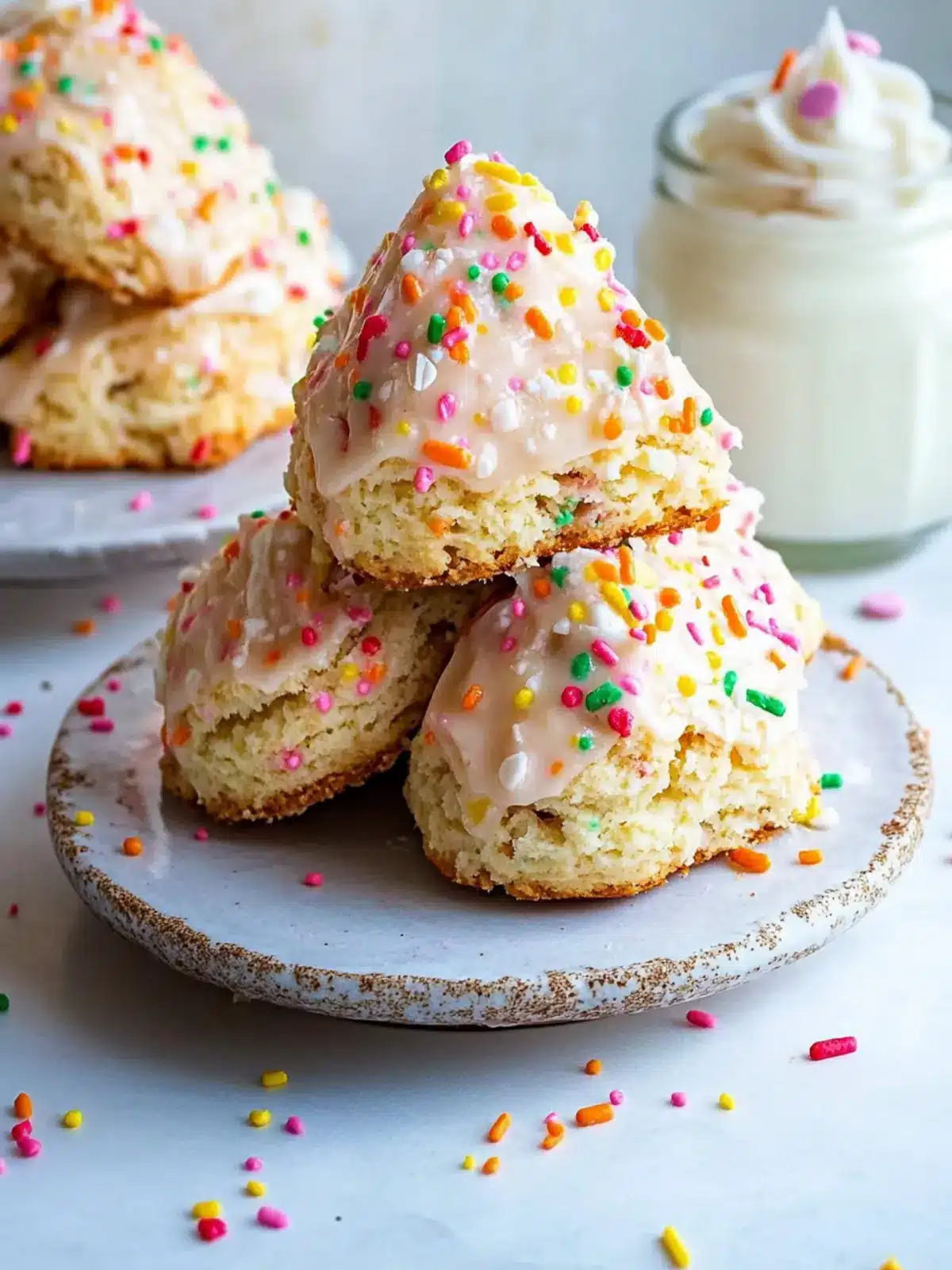 Delightful Birthday Cake Scones Ready in Just 40 Minutes Birthday Cake Scones