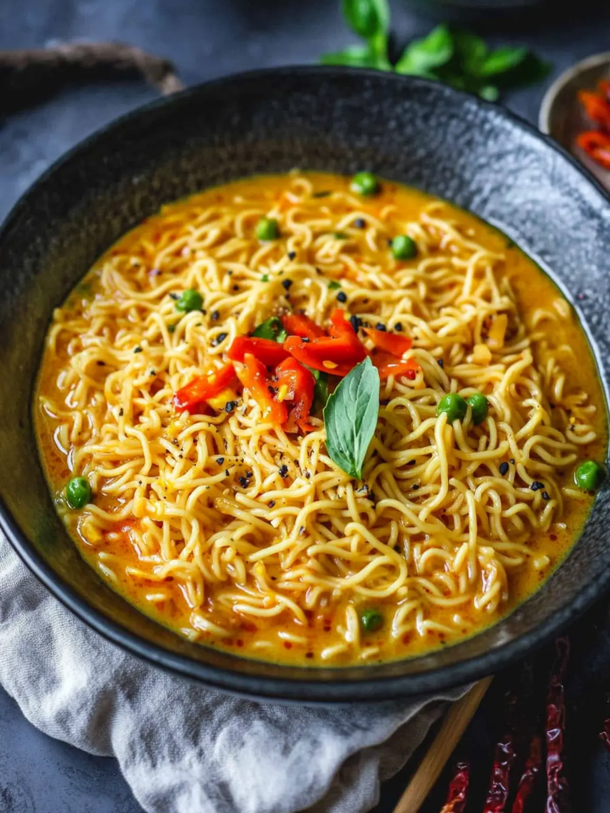 Delicious Curry and Pepper Noodles Ready in Just 15 Minutes Curry and Pepper Noodles