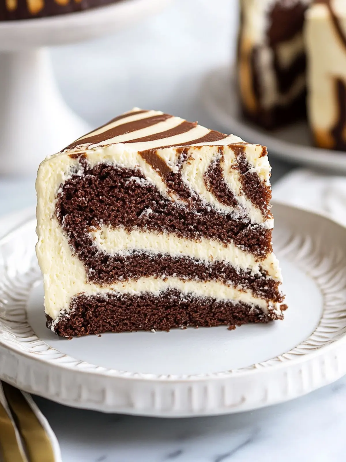 Ultimate Zebra Cake with Cream Cheese Frosting You’ll Love Zebra Cake with Cream Cheese Frosting