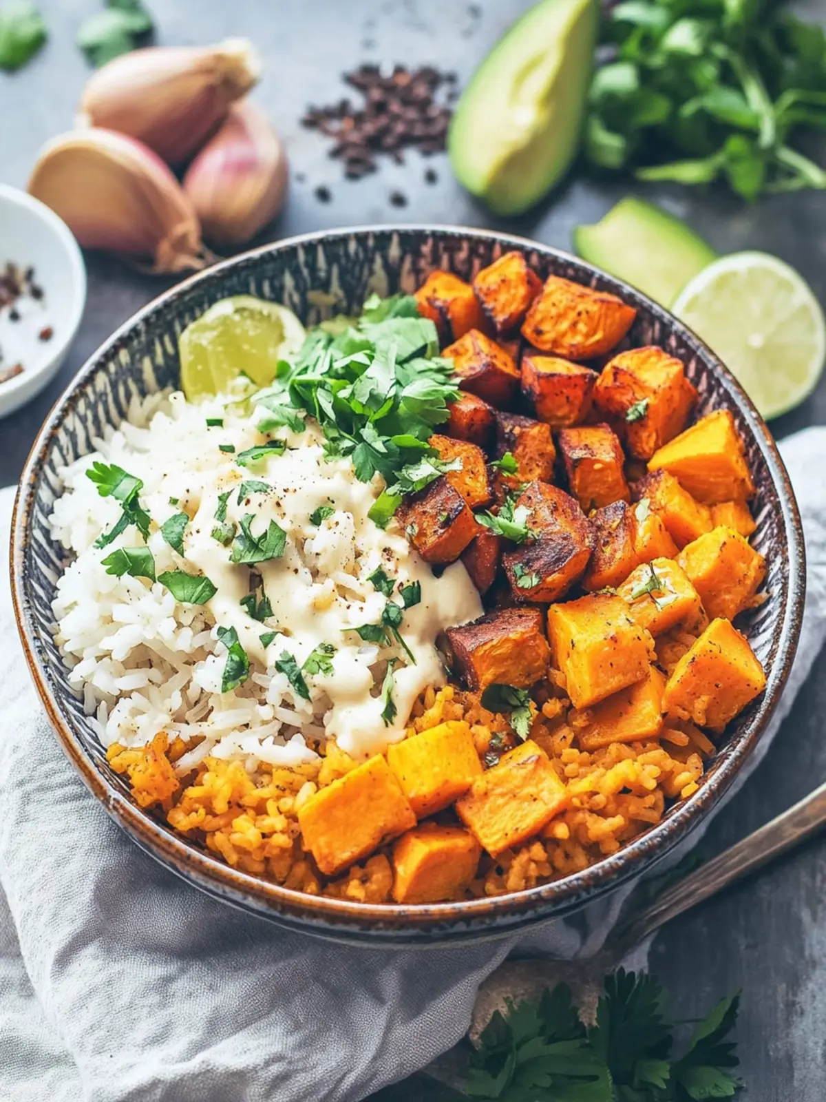 Zesty Cajun Sweet Potato Rice Bowl That Will Wow Your Tastebuds Cajun Sweet Potato Rice Bowl