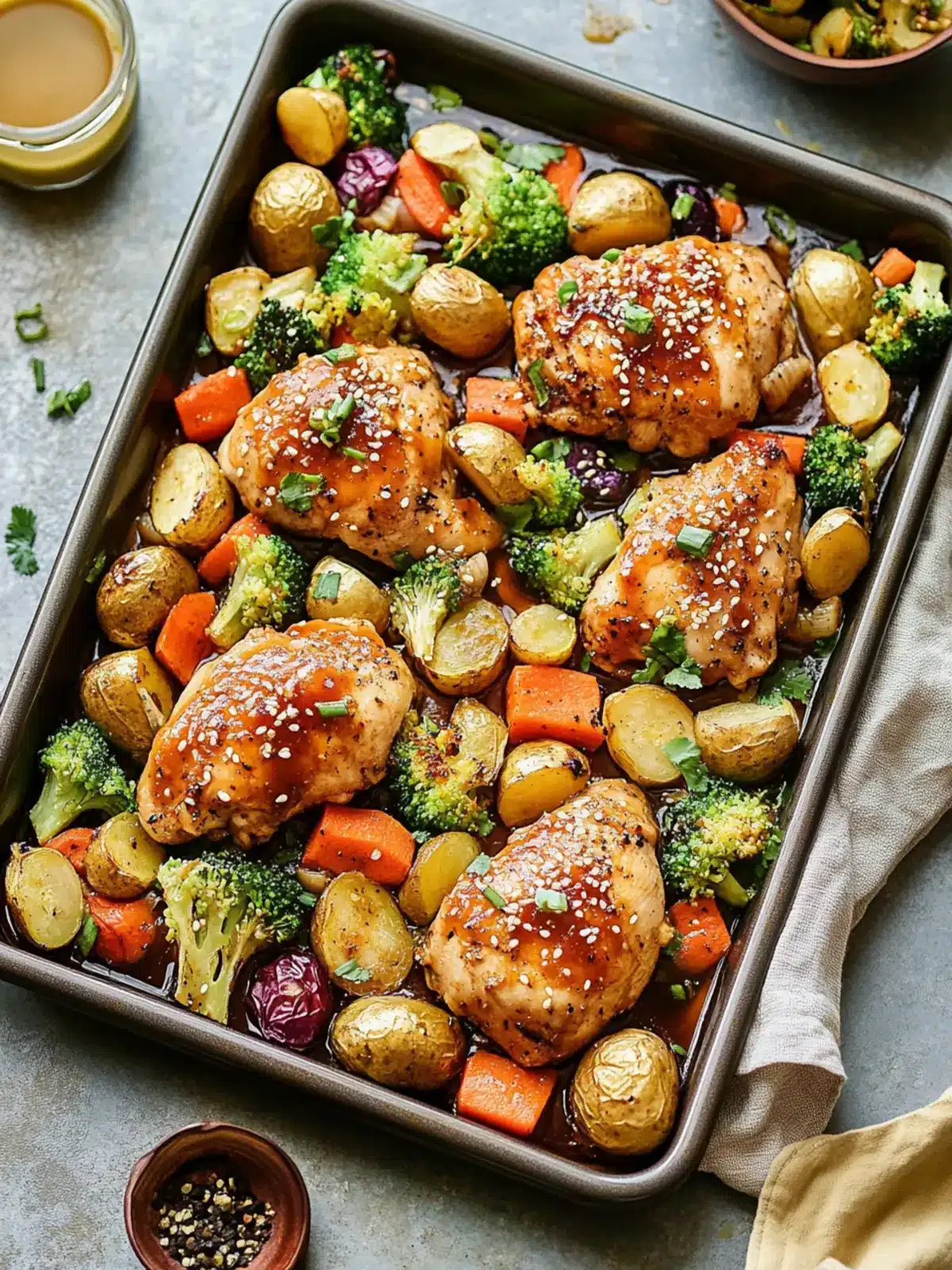 Delicious Sheet Pan Teriyaki Chicken with Veggies Made Easy Sheet Pan Teriyaki Chicken with Veggies