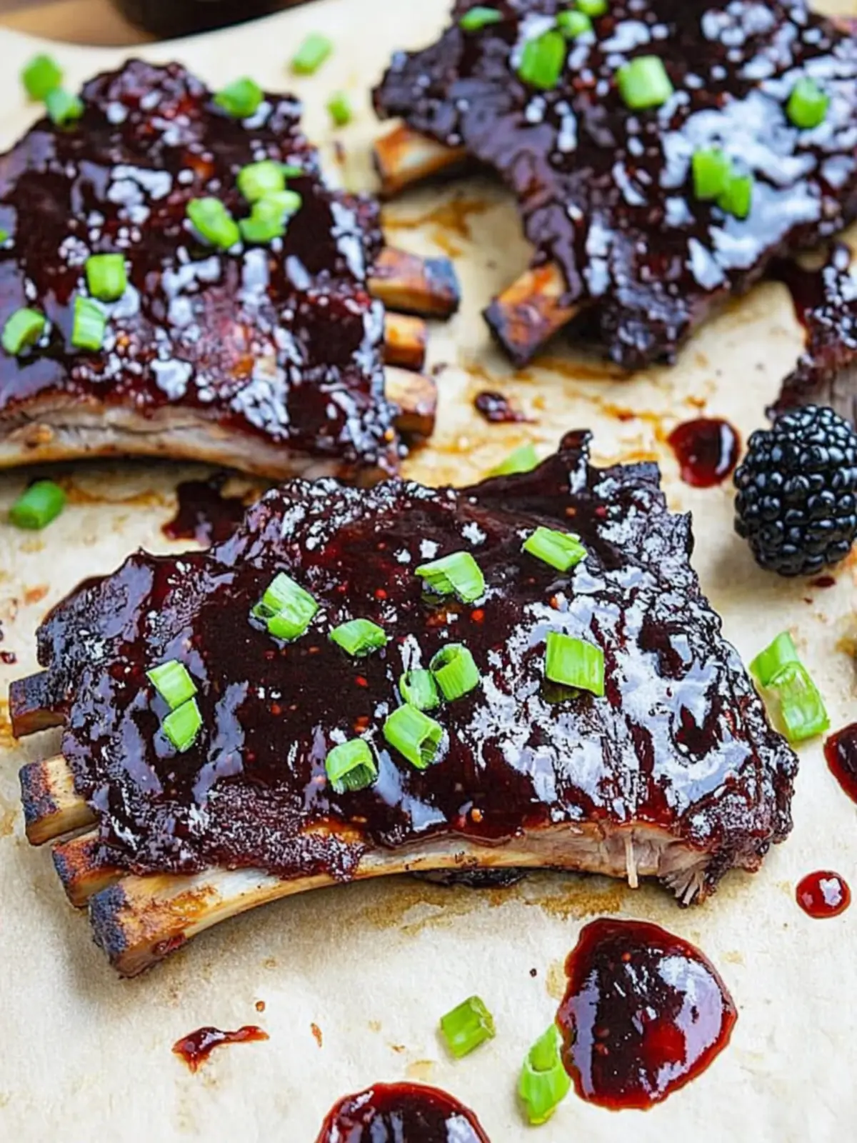 Irresistibly Tender Blackberry Hoisin Slow Cooker BBQ Ribs Blackberry Hoisin Slow Cooker BBQ Ribs