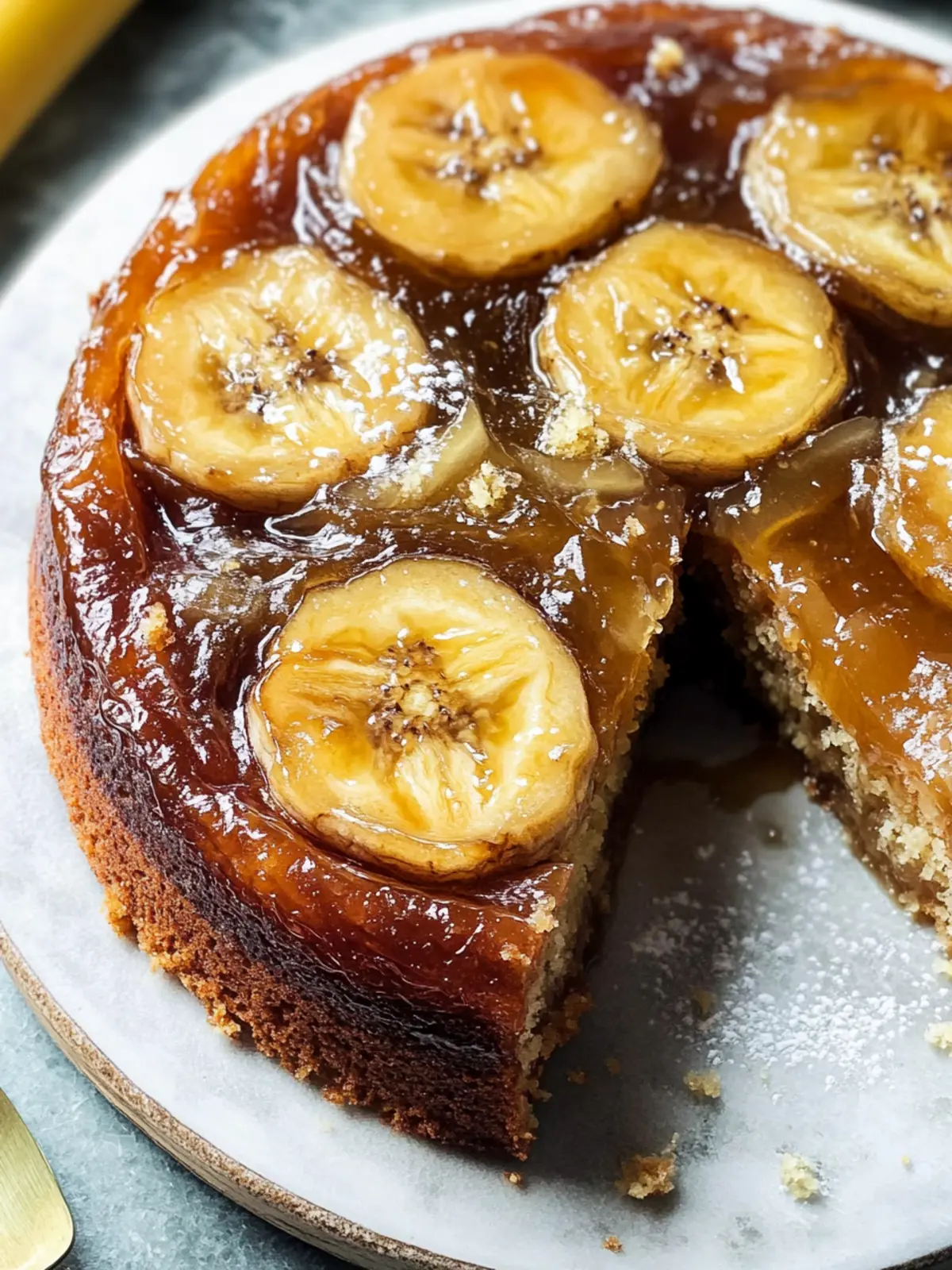 Caramelized Banana Upside Down Cake