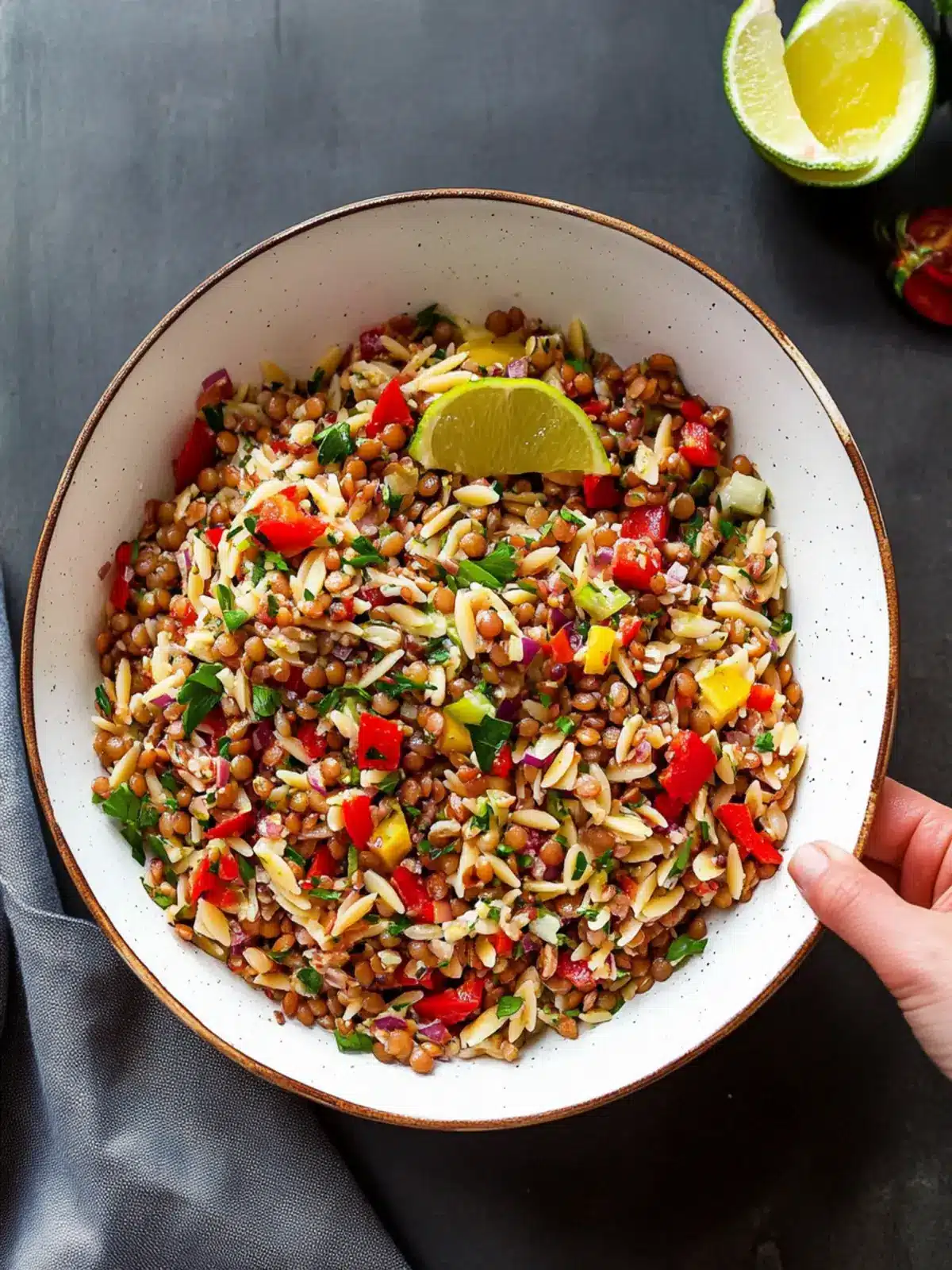 Lentil Orzo Salad: Fresh, Flavorful, and Super Easy to Make Lentil Orzo Salad
