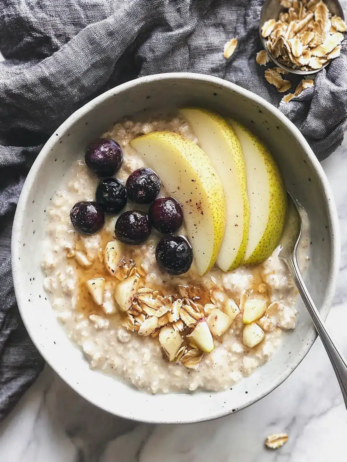 Cardamom Pear Oatmeal