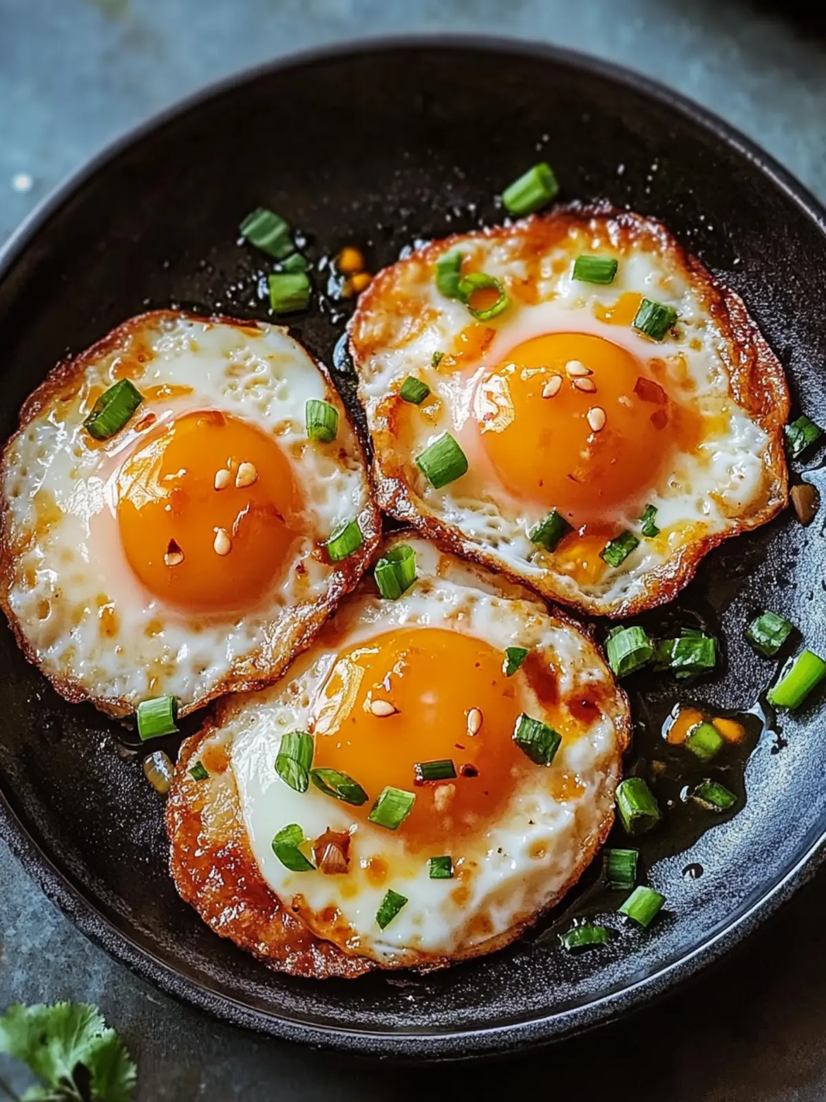 Spicy Sweet and Sour Fried Eggs