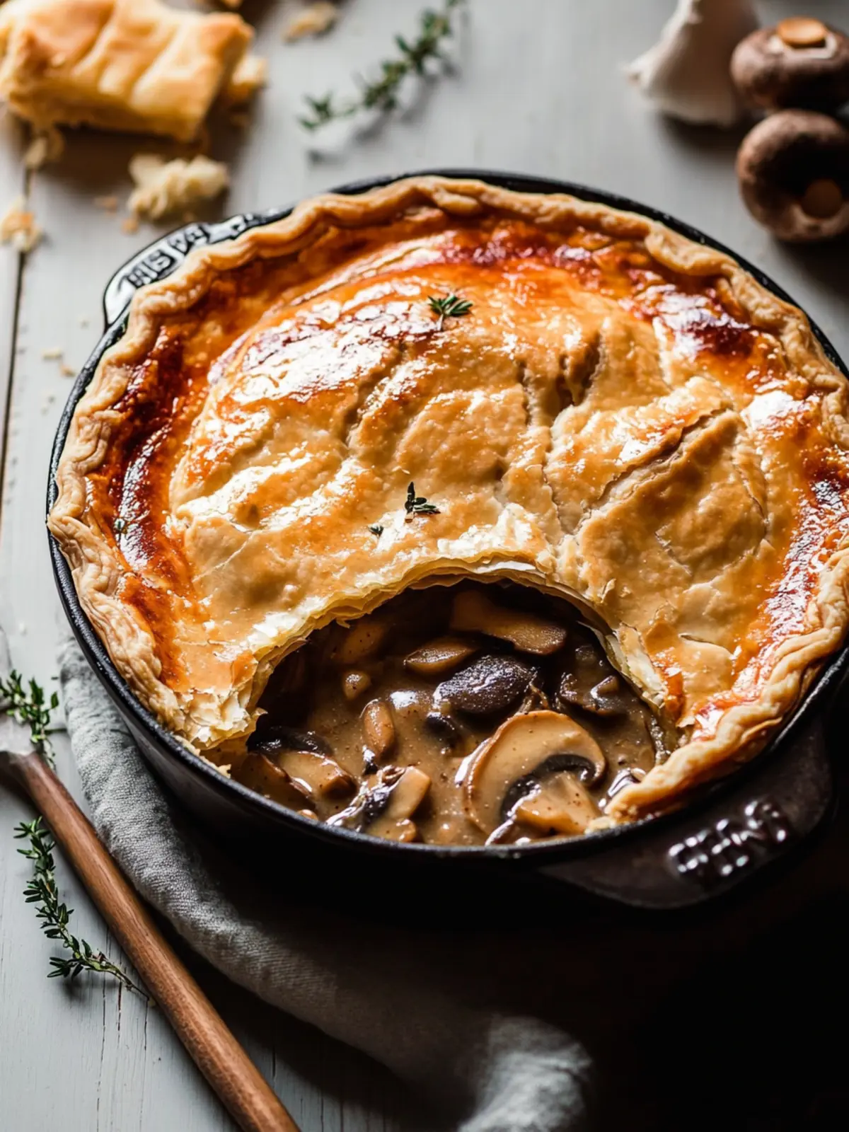 Decadent Mushroom Pot Pie to Cozy Up Your Dinner Table Mushroom Pot Pie