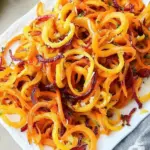 Parmesan Garlic Roasted Carrot Spirals