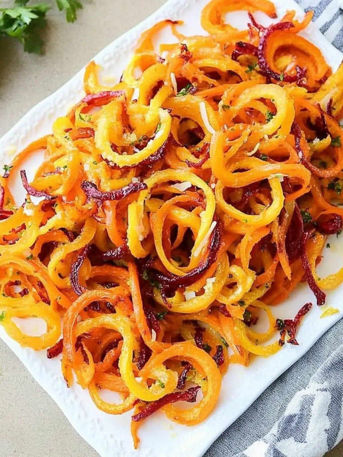 Parmesan Garlic Roasted Carrot Spirals You'll Love in 30 Minutes Parmesan Garlic Roasted Carrot Spirals