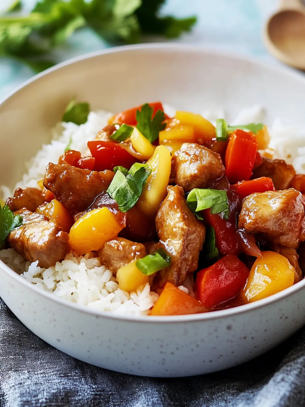 Instant Pot Sweet & Sour Pork and Rice