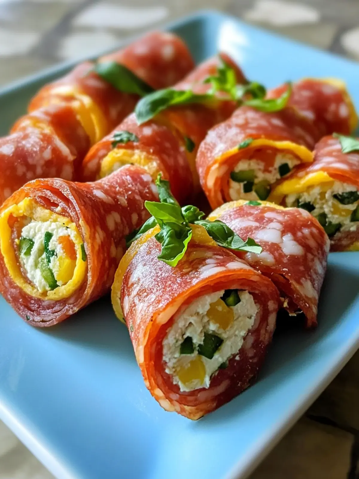 Keto Salami Roll-Ups