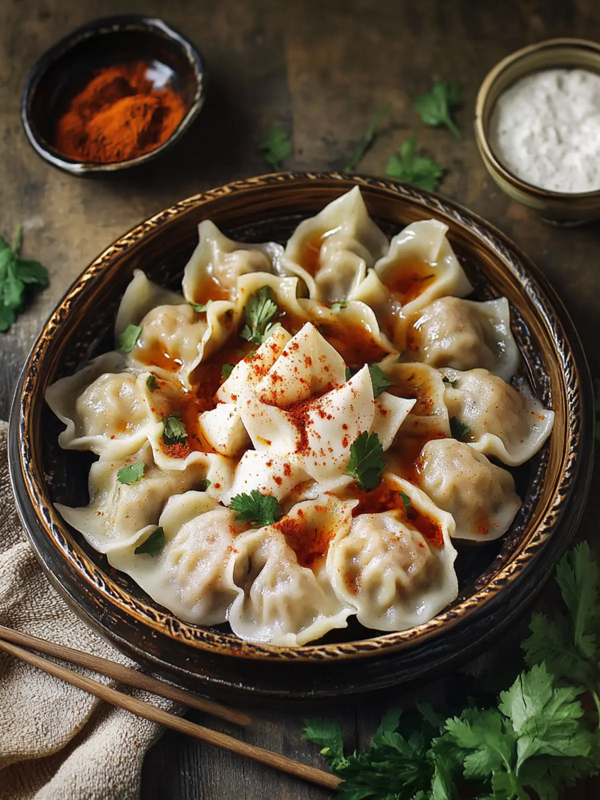 Vegan Manti Dumplings