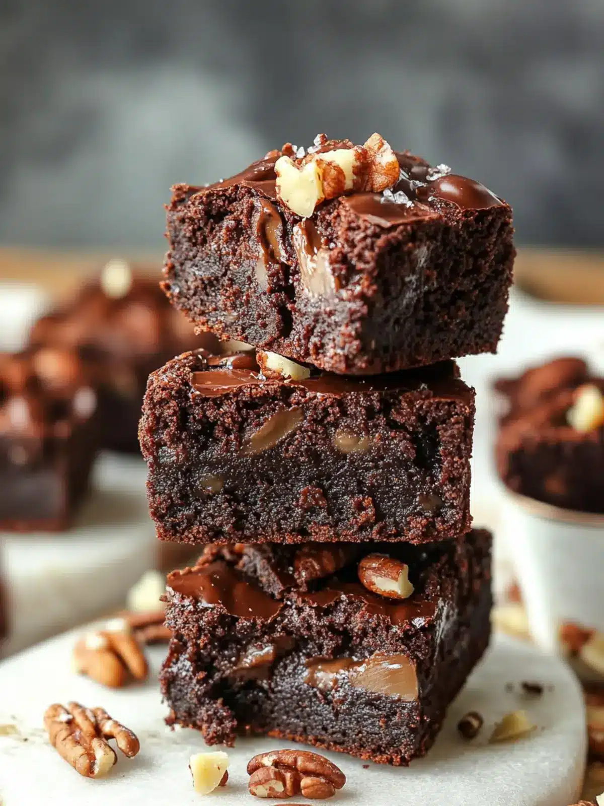 Decadent Refined-Sugar-Free Turtle Brownies You'll Love Refined-Sugar-Free Turtle Brownies