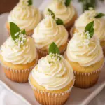 Delicious Elderflower Cupcakes with Meyer Lemon Twist Elderflower Cupcakes