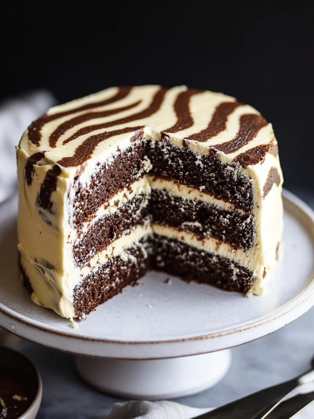 Ultimate Zebra Cake with Cream Cheese Frosting You’ll Love Zebra Cake with Cream Cheese Frosting