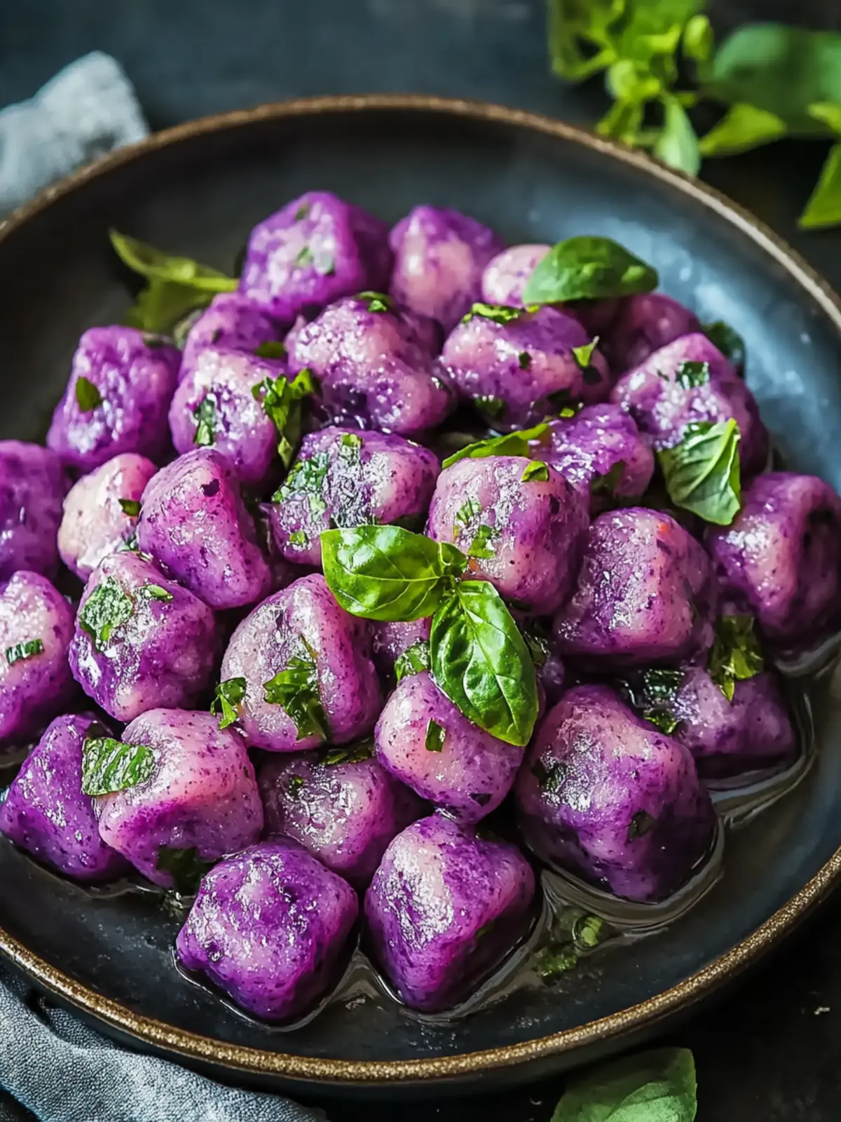 Purple Sweet Potato Gnocchi