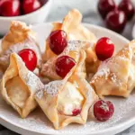 Irresistible Cherry Cheesecake Dessert Wontons to Swoon Over Cherry Cheesecake Dessert Wontons