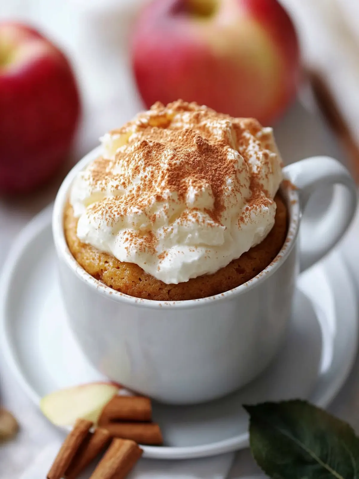Delicious Apple Mug Cake in Just 4 Minutes You'll Love Apple Mug Cake
