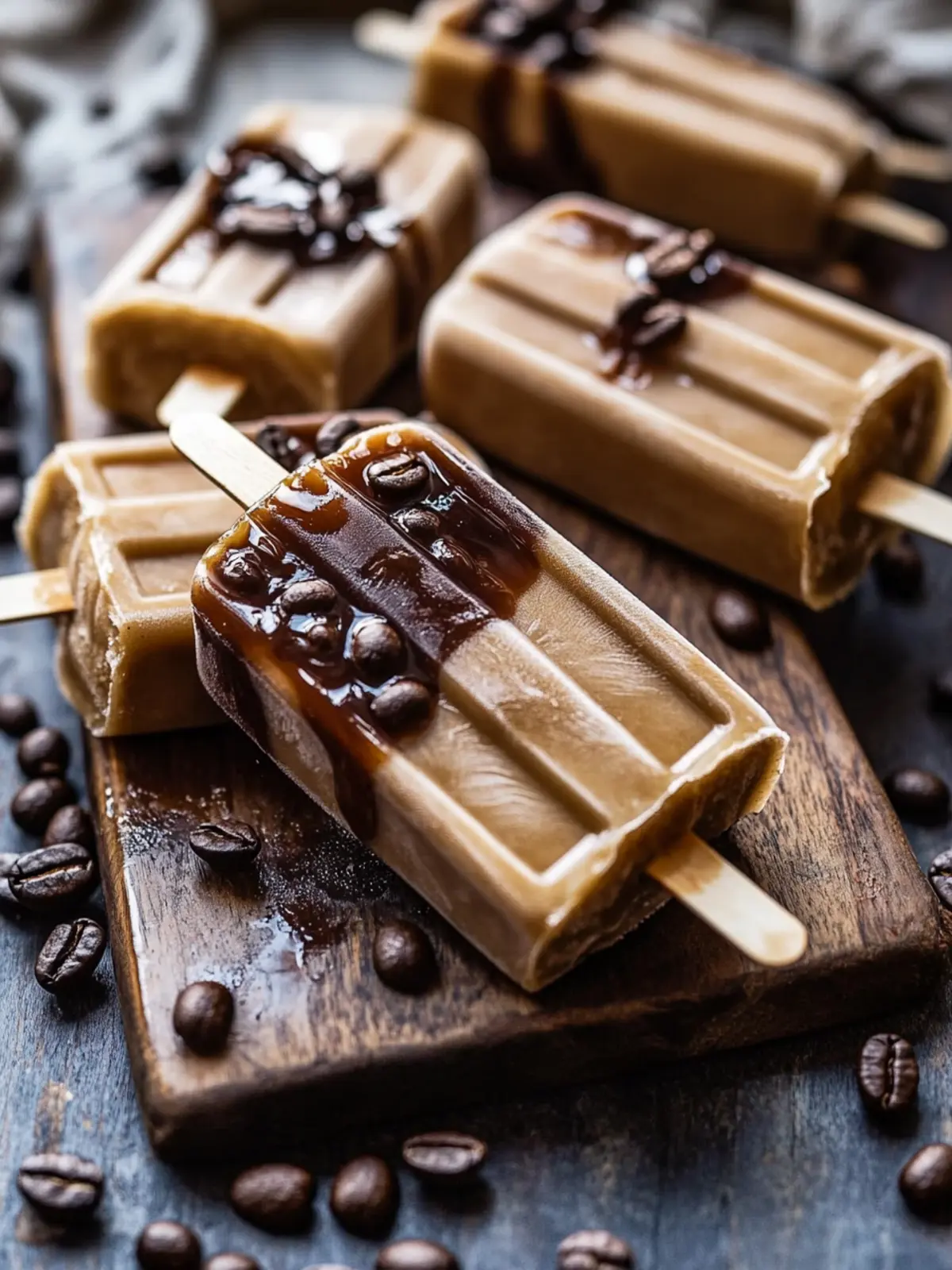 Vanilla Cold Brew Coffee Popsicles