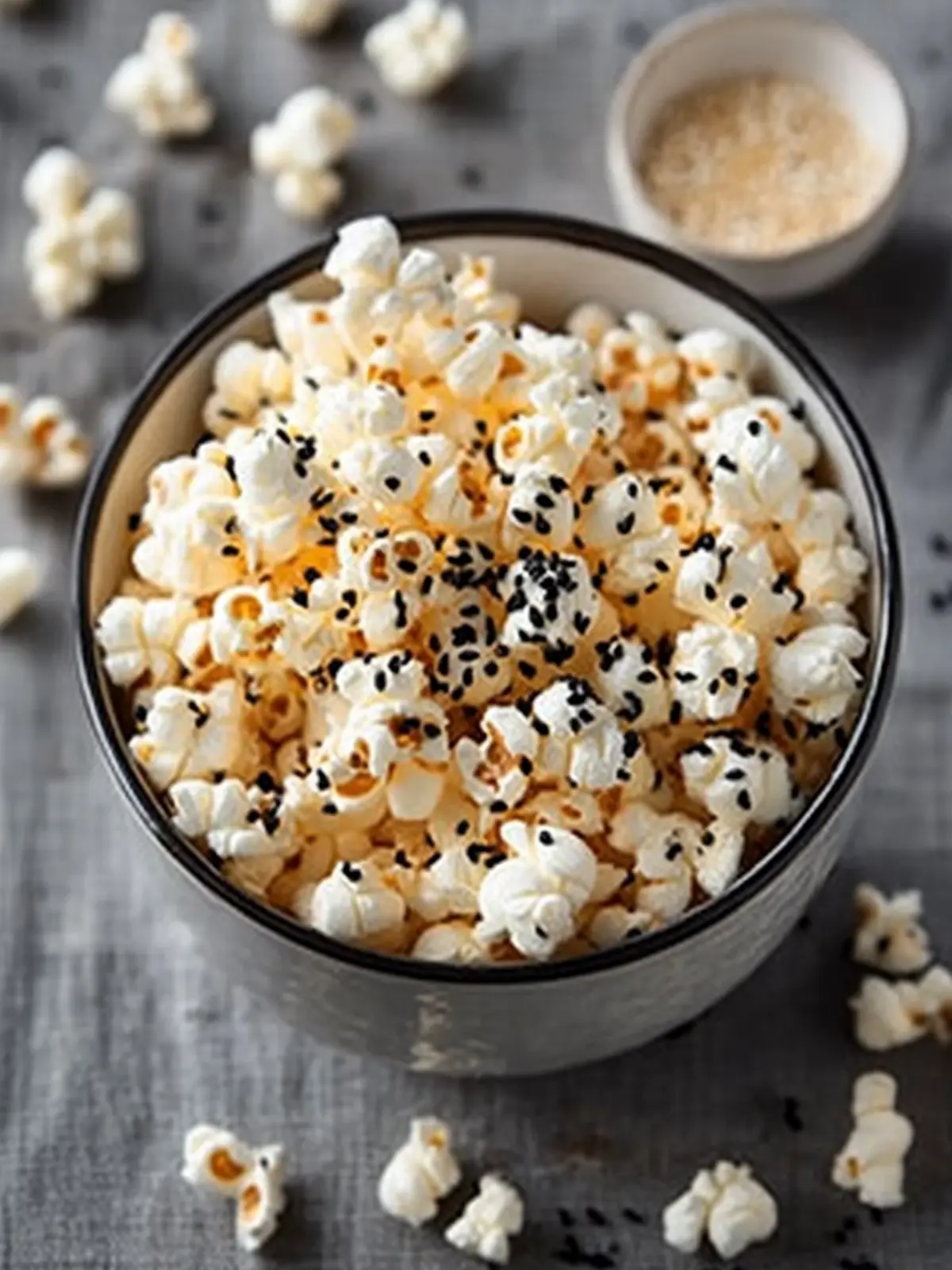 Irresistible Miso Butter and Black Sesame Popcorn Recipe Miso Butter and Black Sesame Popcorn