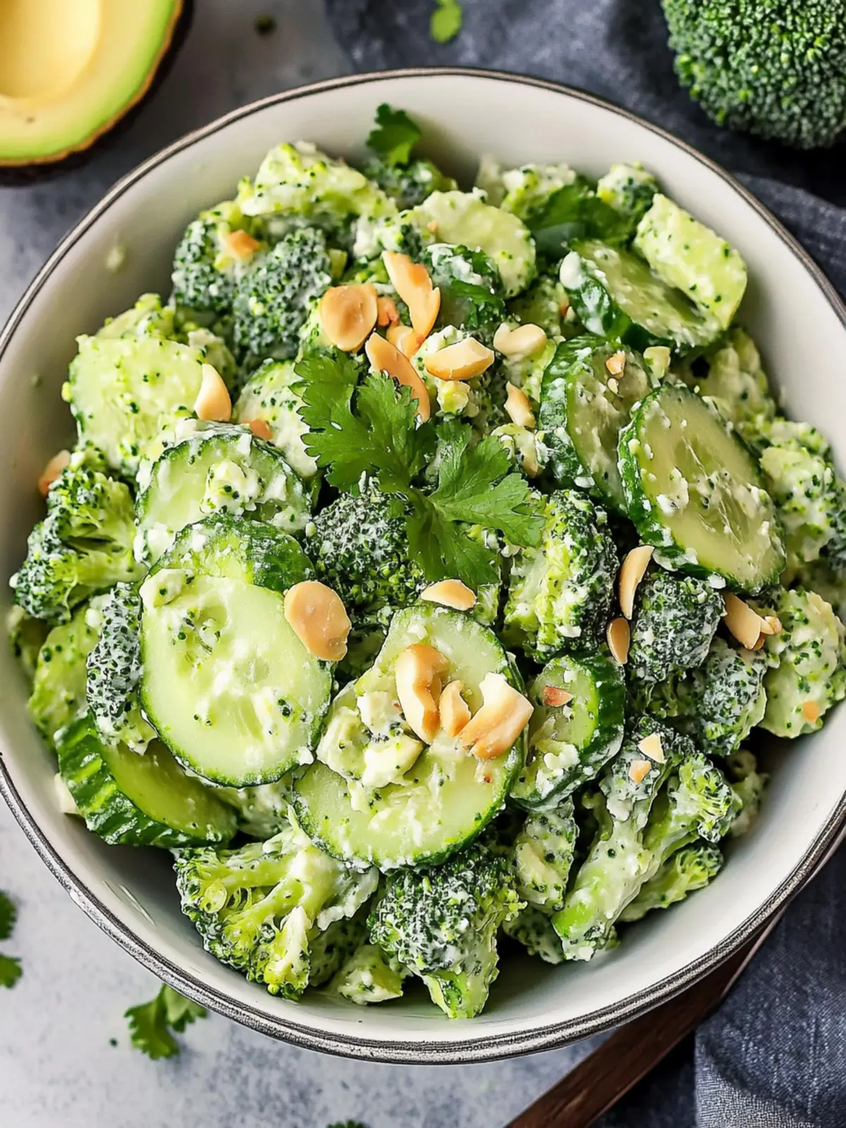 Creamy Cucumber Avocado Broccoli Salad for Fresh Flavor Bliss Cucumber Avocado Broccoli Salad
