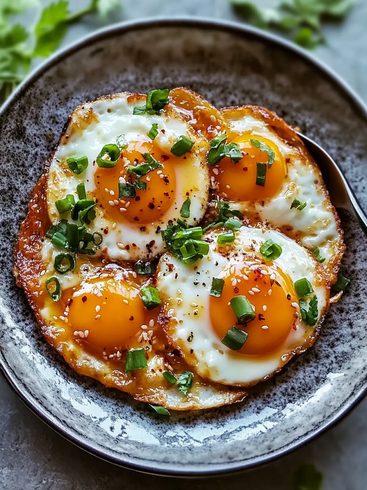 Spicy Sweet and Sour Fried Eggs