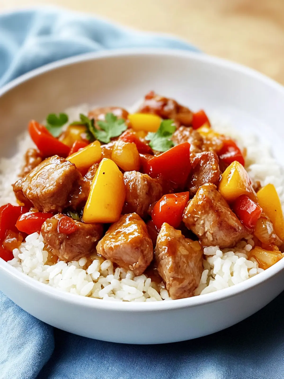 Instant Pot Sweet & Sour Pork and Rice