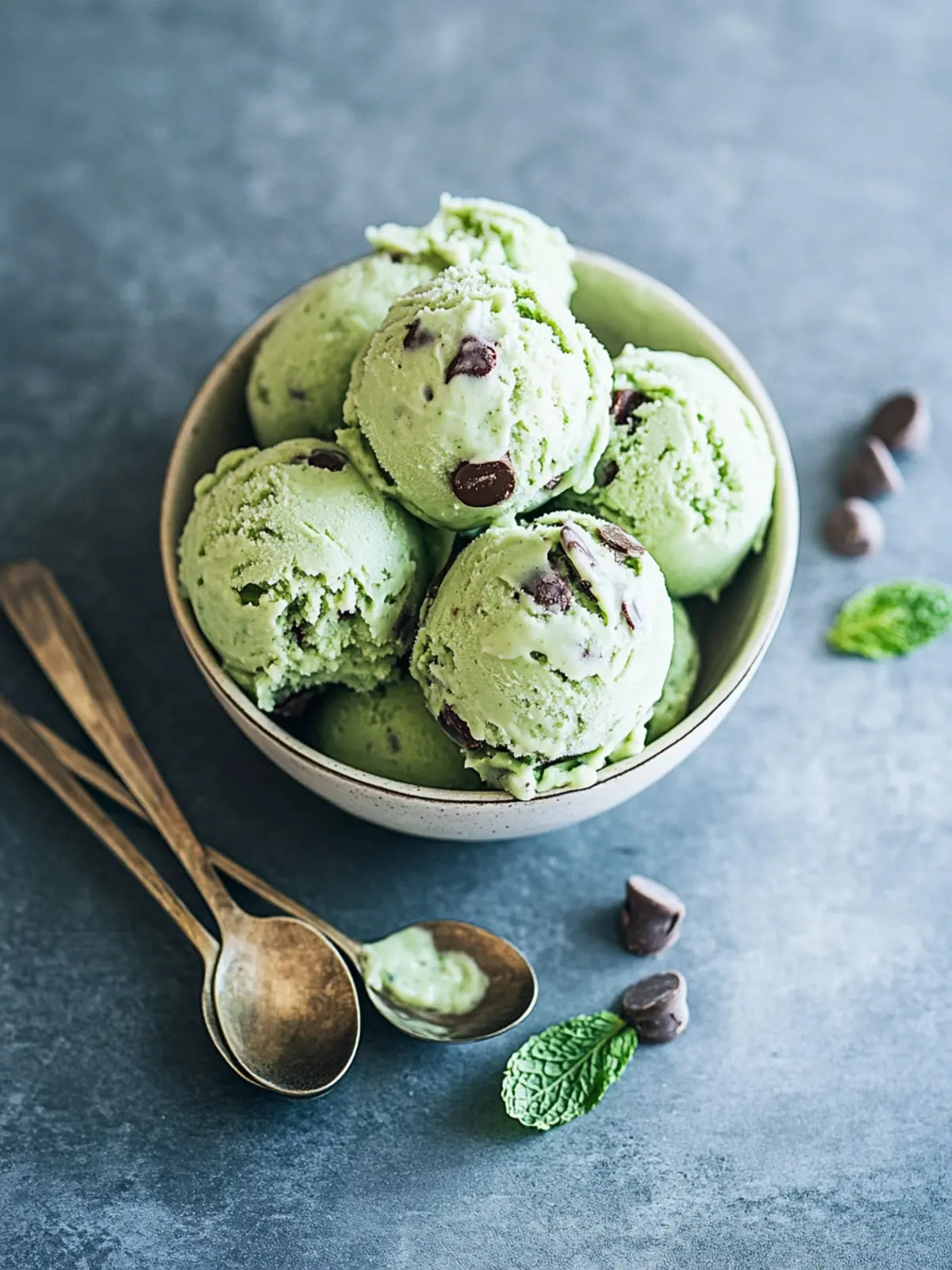Creamy Mint Avocado Chocolate Chip Ice-Cream You’ll Crave Mint Avocado Chocolate Chip Ice-Cream