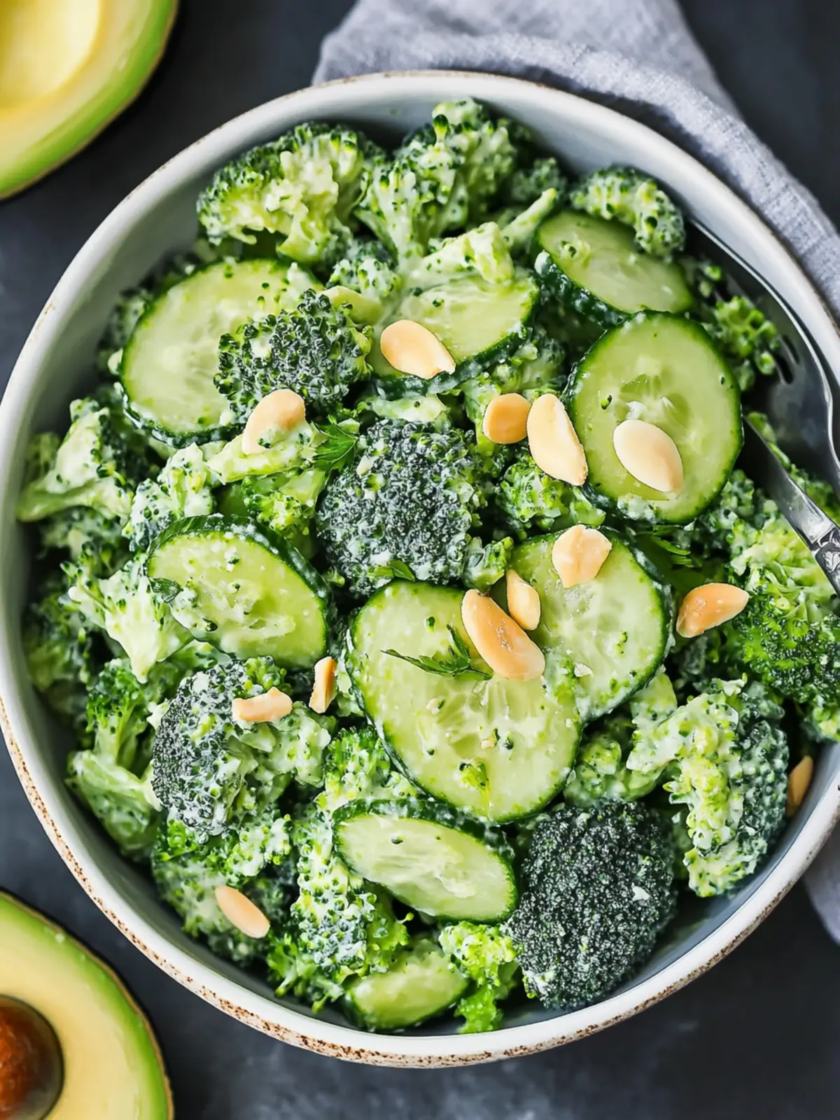 Creamy Cucumber Avocado Broccoli Salad for Fresh Flavor Bliss Cucumber Avocado Broccoli Salad