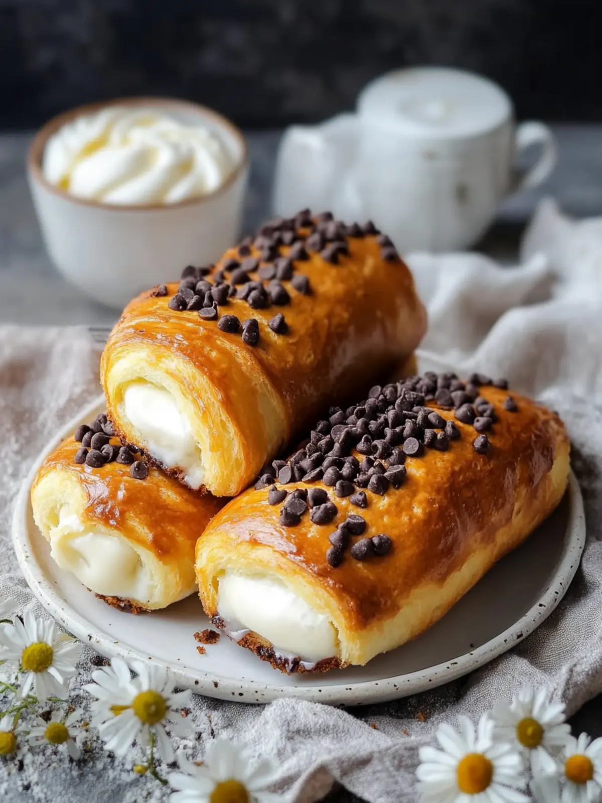 Chocolate Chip Custard Brioches for a Cozy Morning Treat Chocolate Chip Custard Brioches