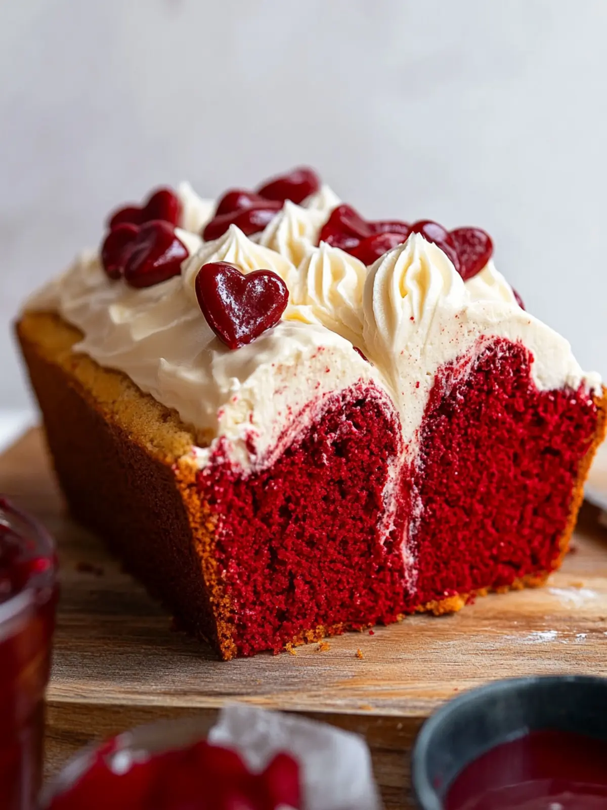 Moist Red Velvet Loaf Cake That's Vegan and Delicious Red Velvet Loaf Cake