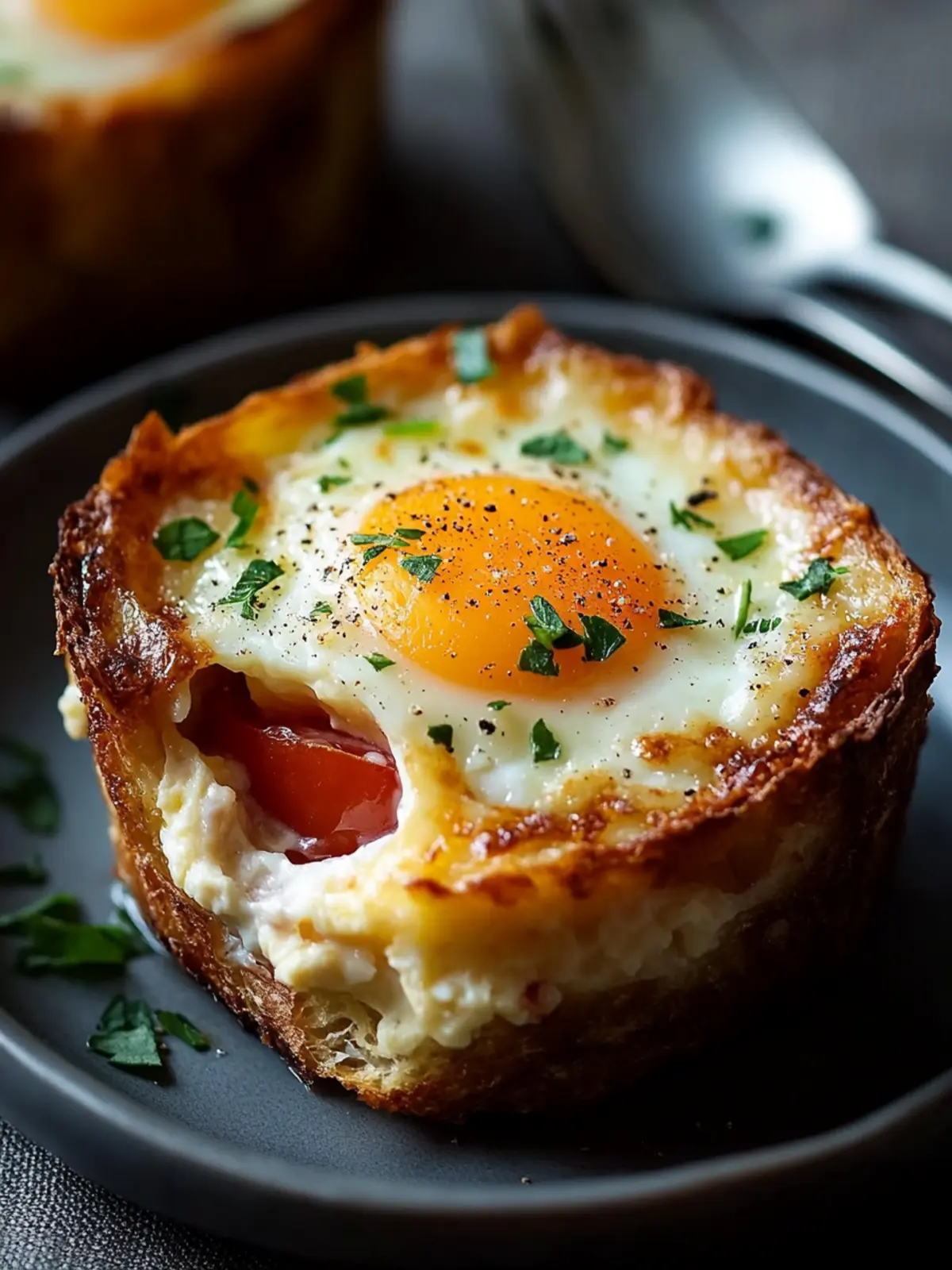 Baked Eggs Napoleon