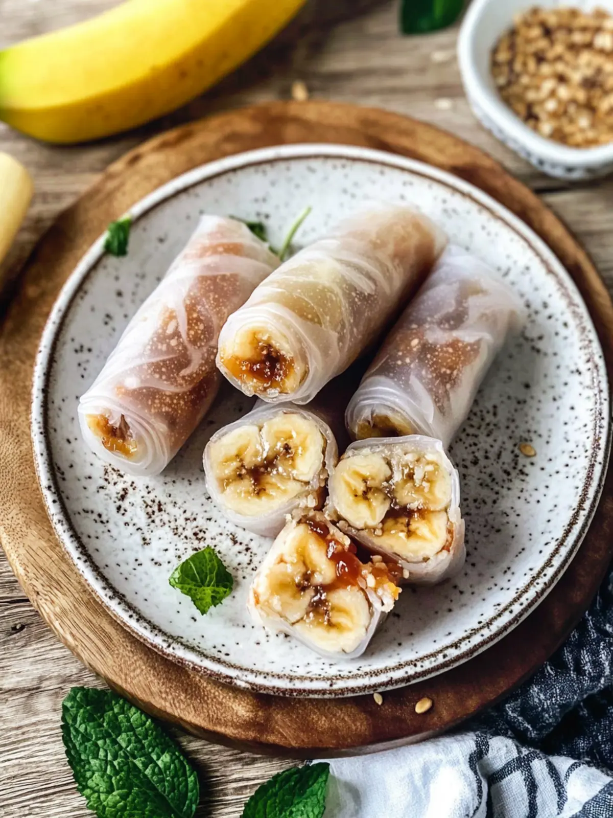 Delicious Caramelized Banana Crispy Rice Paper Rolls to Savor Caramelized Banana Crispy Rice Paper Rolls