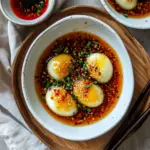 Chinese Steamed Eggs With Soy Garlic Sauce