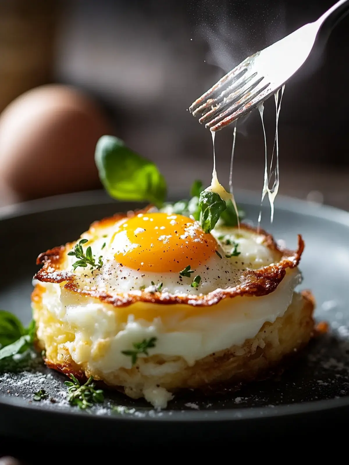 Baked Eggs Napoleon