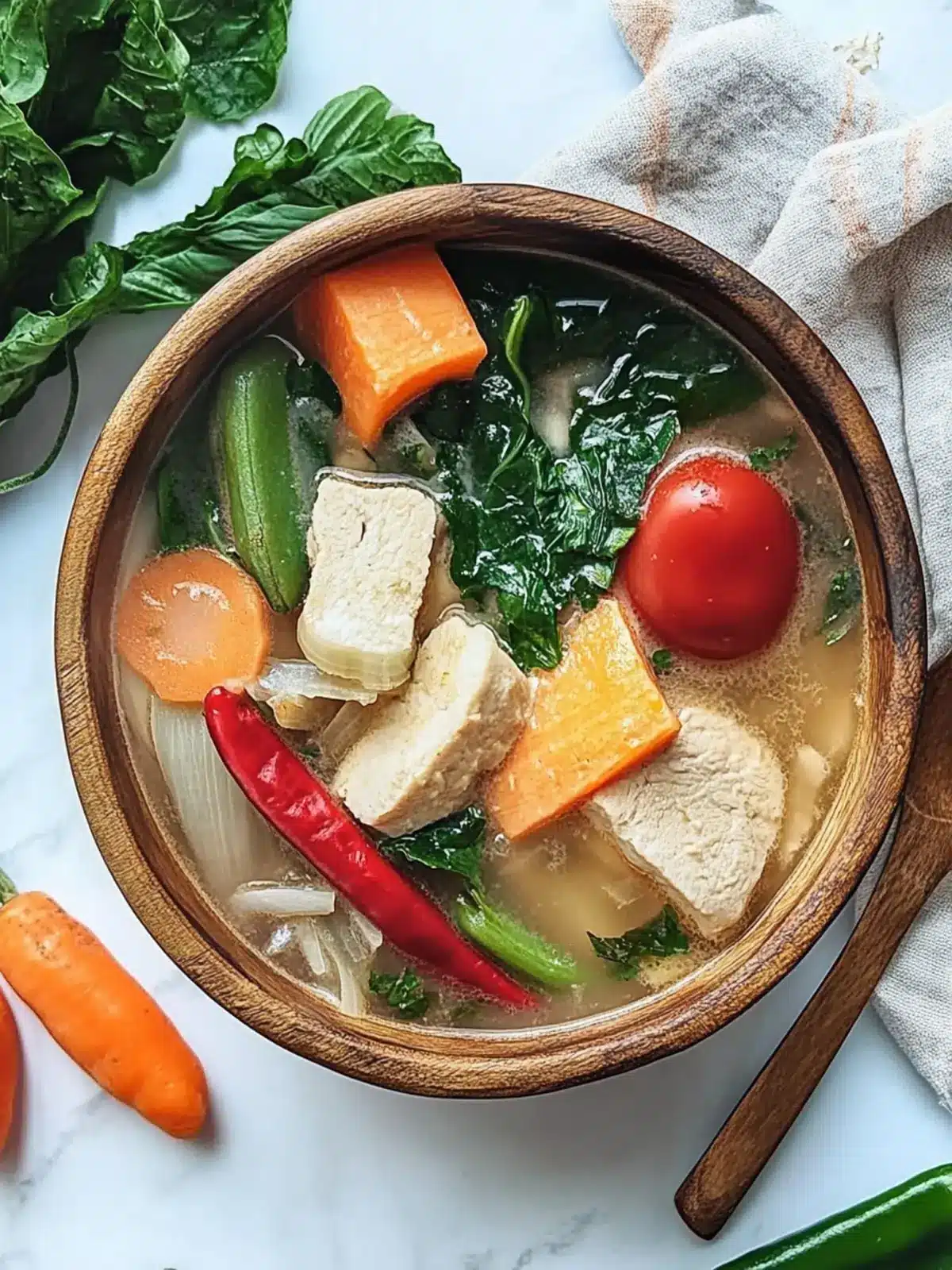 Savory Vegan Sinigang: A Heartwarming Filipino Delight Vegan Sinigang