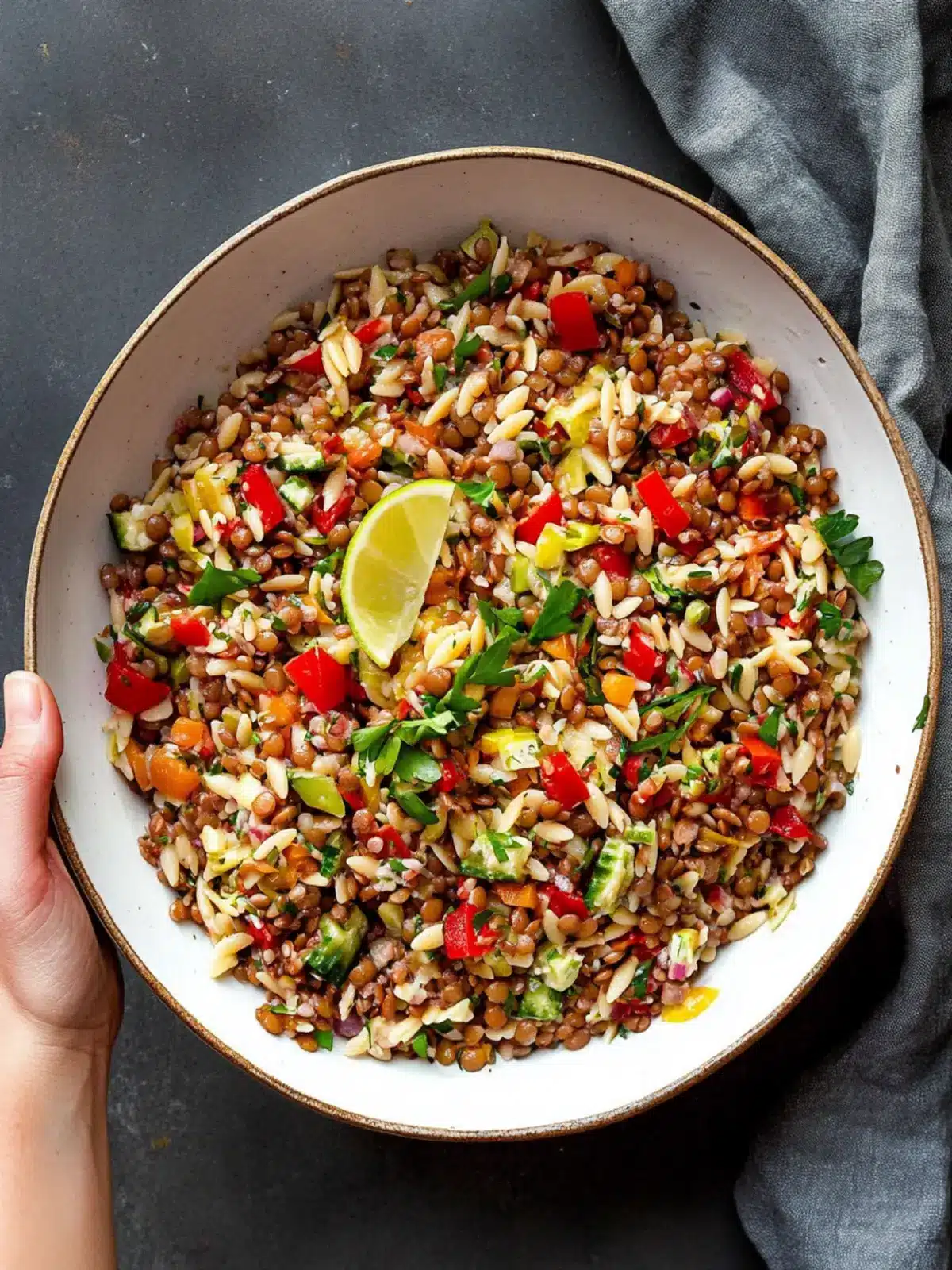 Lentil Orzo Salad: Fresh, Flavorful, and Super Easy to Make Lentil Orzo Salad