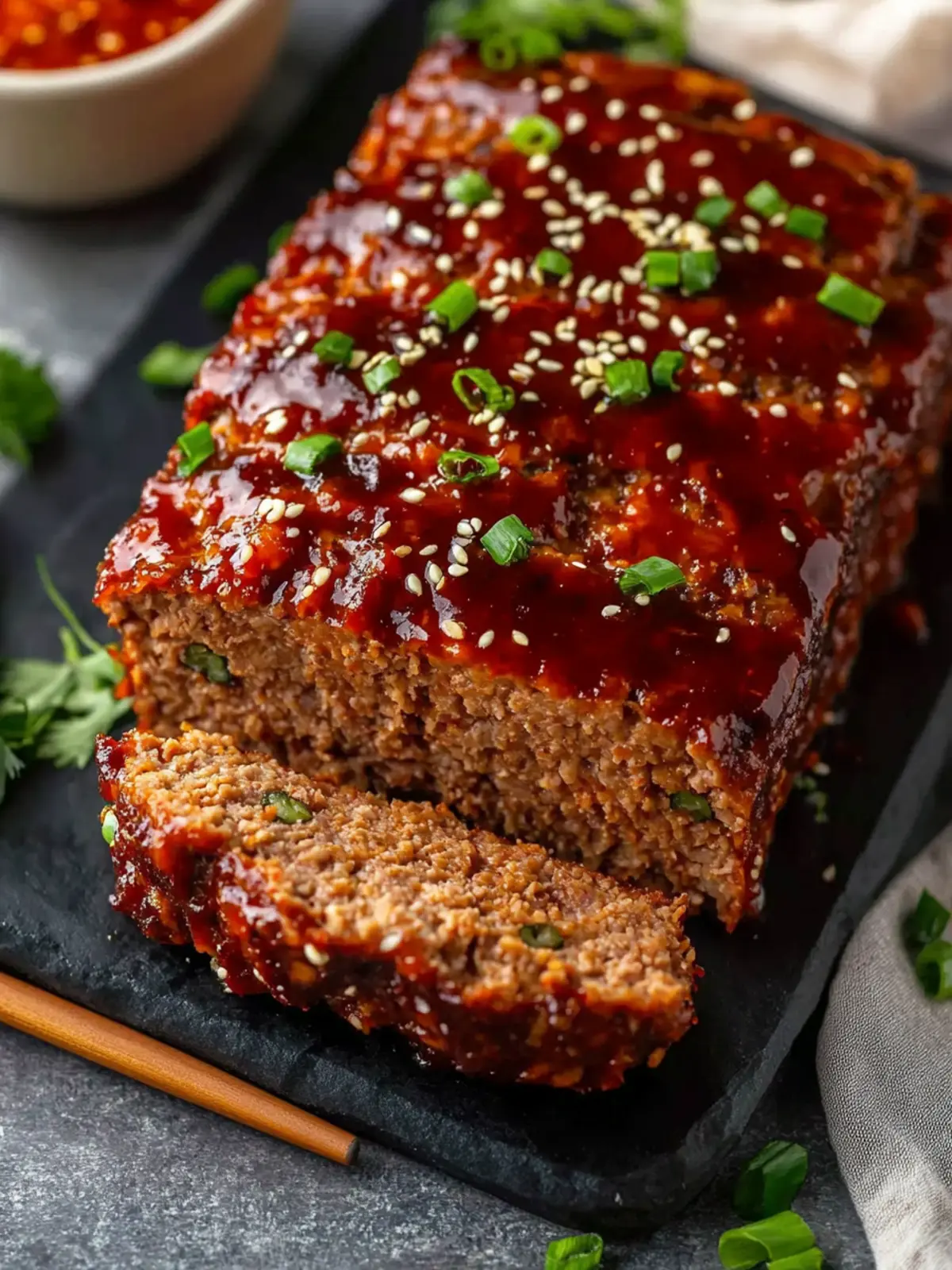 Savory Asian-Inspired Korean Meatloaf with a Sweet Glaze Asian-Inspired Korean Meatloaf