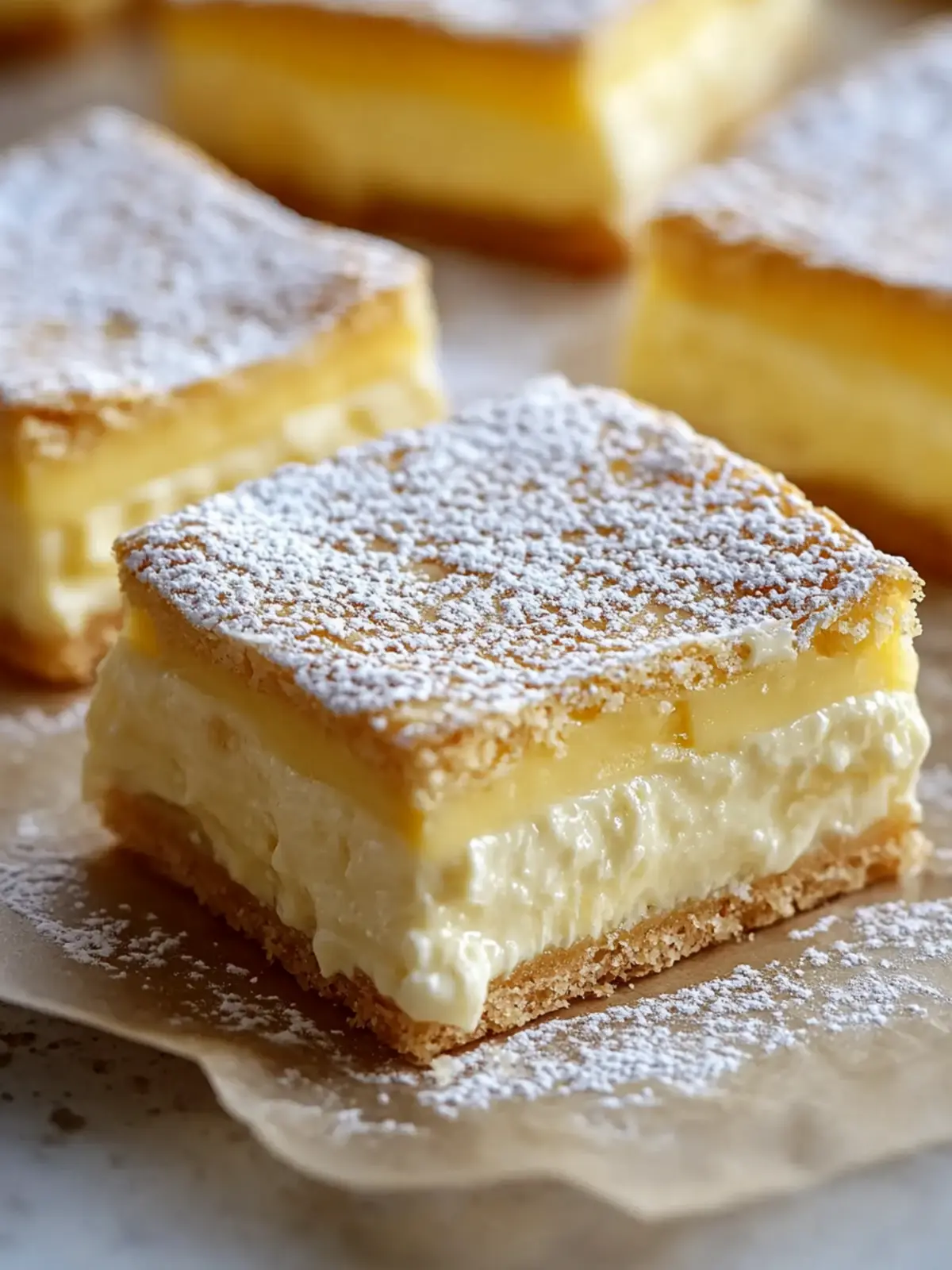 Vanilla Custard Cream Squares