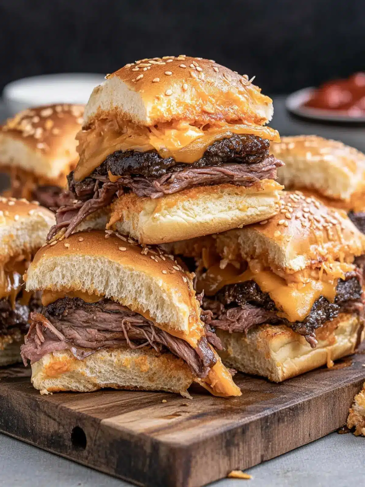 Savor the Flavor with Easy Roast Beef and Cheddar Sliders Roast Beef and Cheddar Sliders