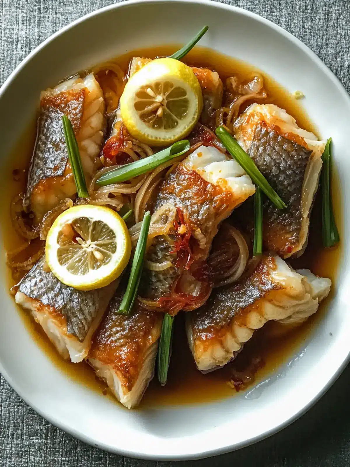 Milkfish in Soy-Lemon Sauce