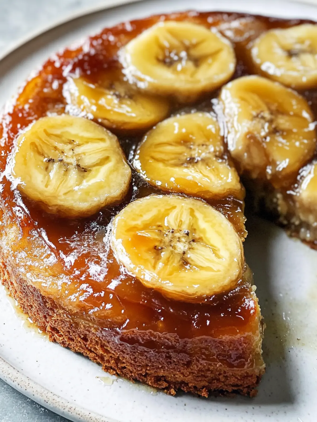 Caramelized Banana Upside Down Cake