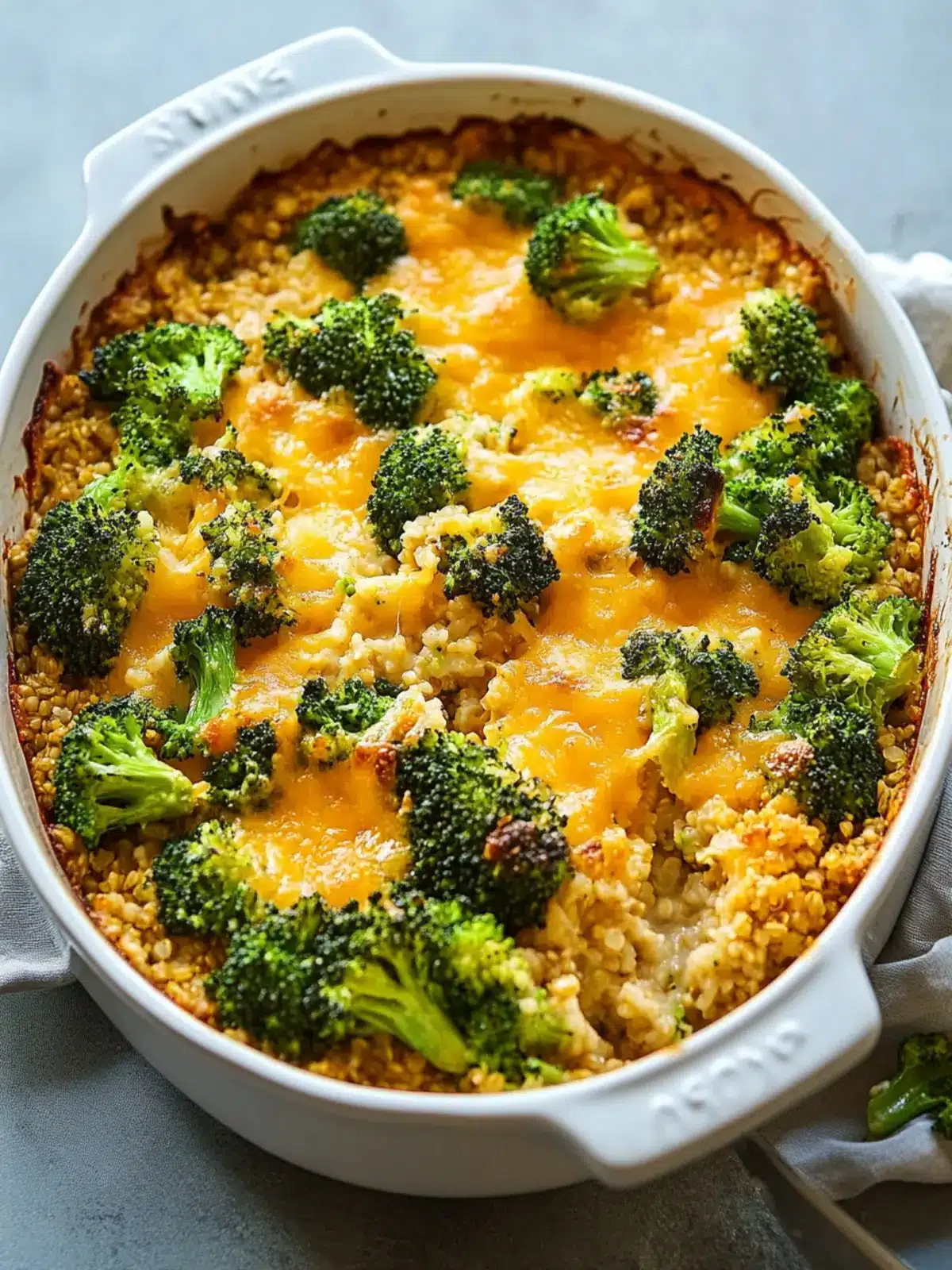 Oven Baked Broccoli and Cheddar Millet Casserole Bliss Oven Baked Broccoli and Cheddar Millet Casserole