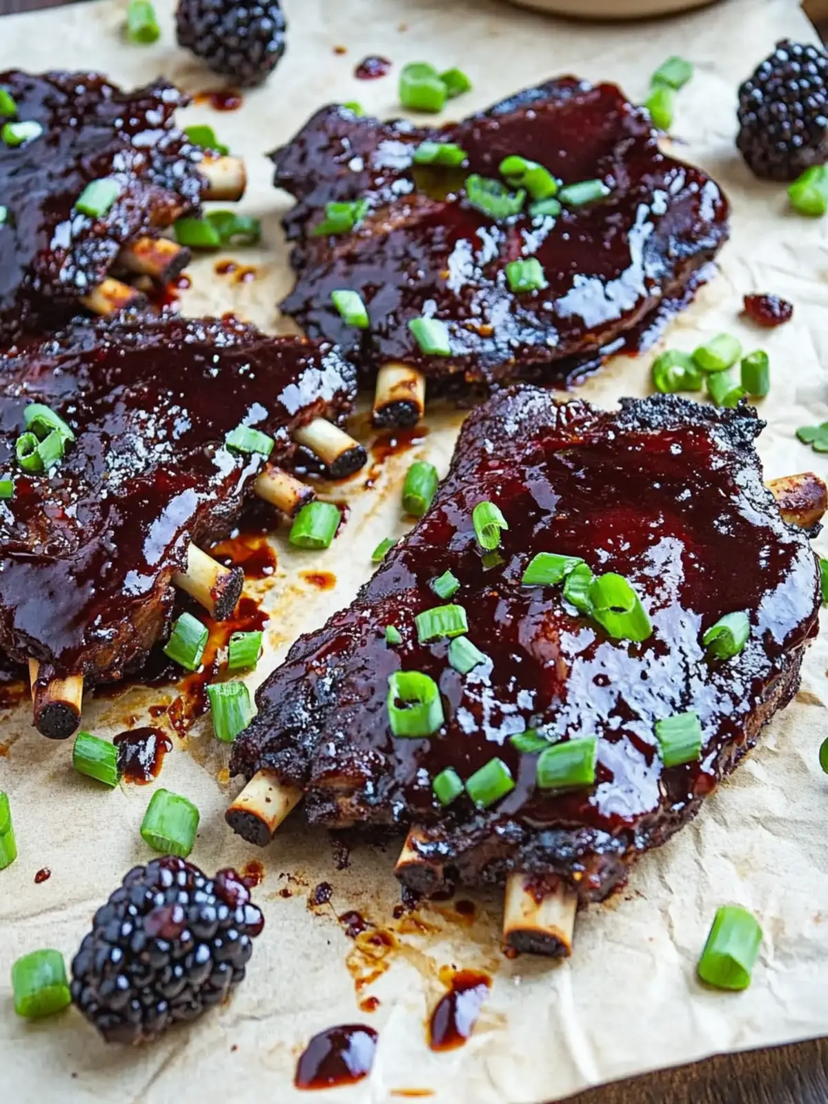 Irresistibly Tender Blackberry Hoisin Slow Cooker BBQ Ribs Blackberry Hoisin Slow Cooker BBQ Ribs