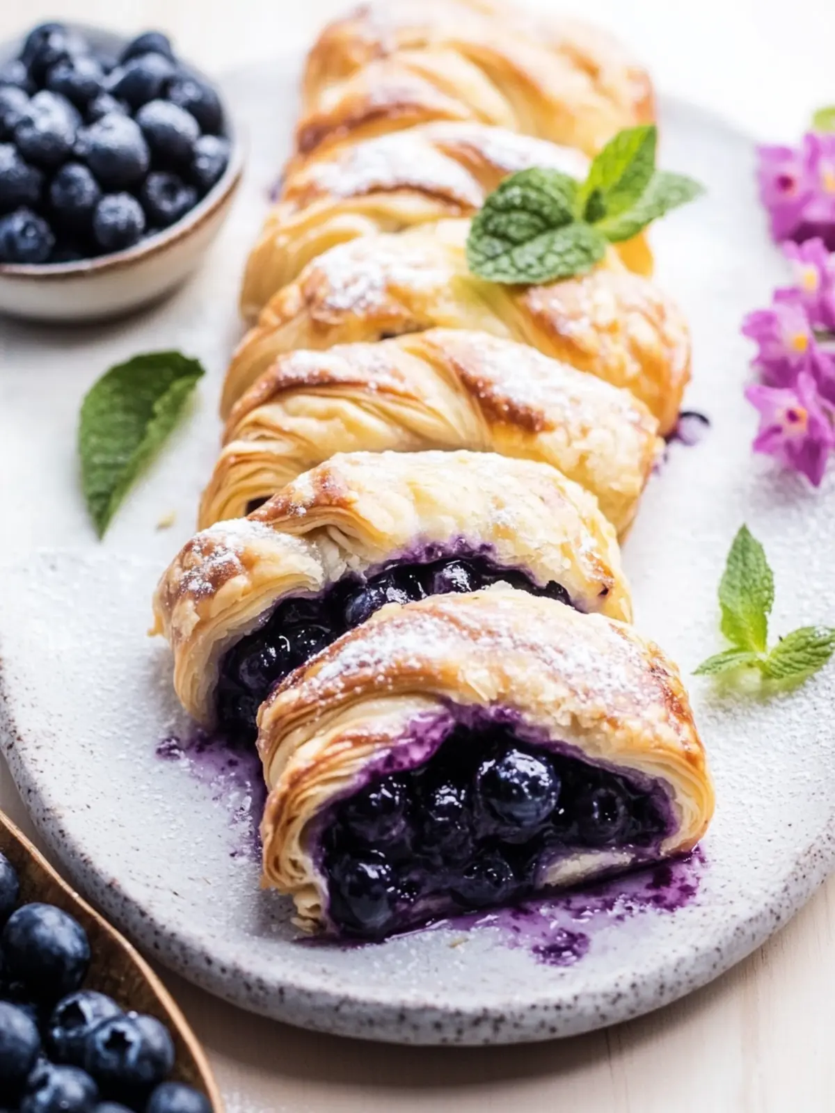 Delicious Vegan Danish with Blueberry Filling You’ll Love Vegan Danish with Blueberry Filling